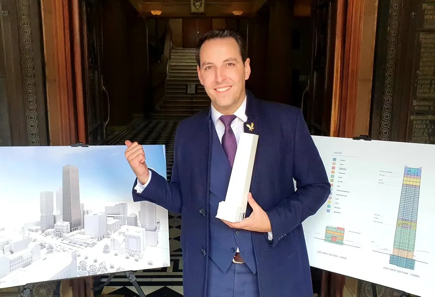 Henry presenting the Keystone Adelaide model